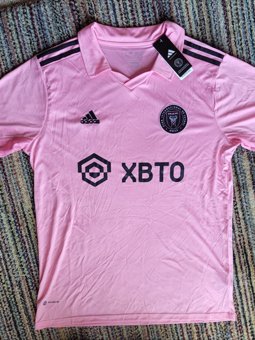 Adidas Inter Miami Pink Soccer Jersey - XBT0 Sponsor